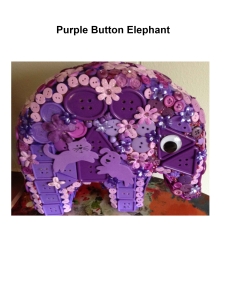 Purple Button Elephant